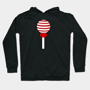 Red stripe lollipop Hoodie